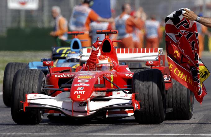 S sedmimi zmagami je najuspešnejši dirkač v Imoli Michael Schumacher. | Foto: Reuters
