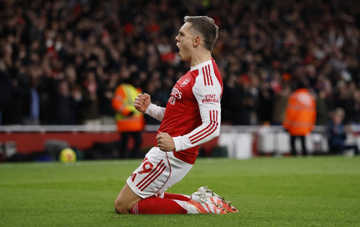Leandro Trossard, Arsenal | Arsenal se je utrdil na prvem mestu. | Foto Reuters