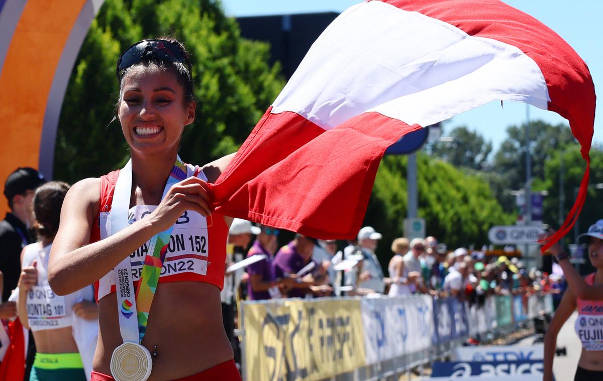 Garcia Leon SP 2022 | Kimberly Garcia Leon je postala svetovna prvakinja v hitri hoji na 20 km. | Foto Reuters