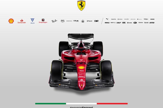 Ferrari 2022 | Drugačen od tekmečevih je tako nos dirkalnika kot zelo zaobljene stranice s sistemom za hlajenje. | Foto Ferrari