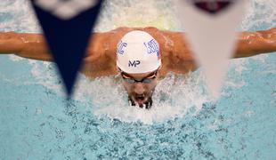 Phelps tudi drugi dan brez zmage