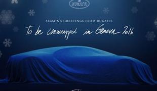Bugattijeva praznična čestitka: to je silhueta novega najhitrejšega avtomobila na svetu