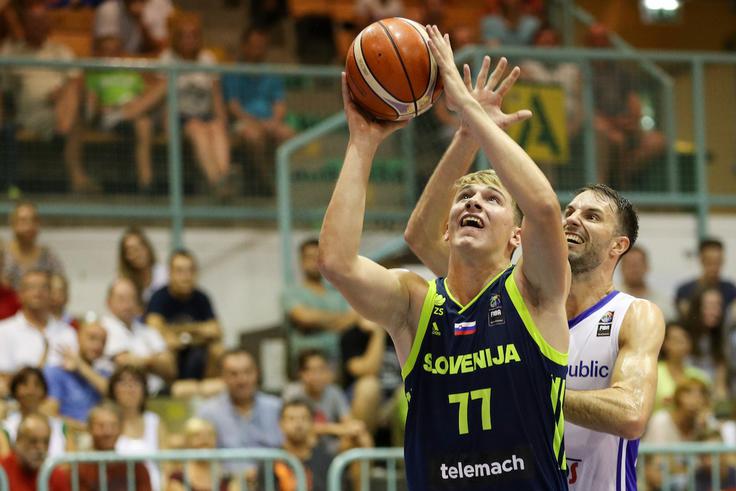 Luka Dončić je bil še četrtič zapored najboljši Slovenec. Tokrat se je zaustavil pri 27 točkah. | Foto: Matic Klanšek Velej/Sportida