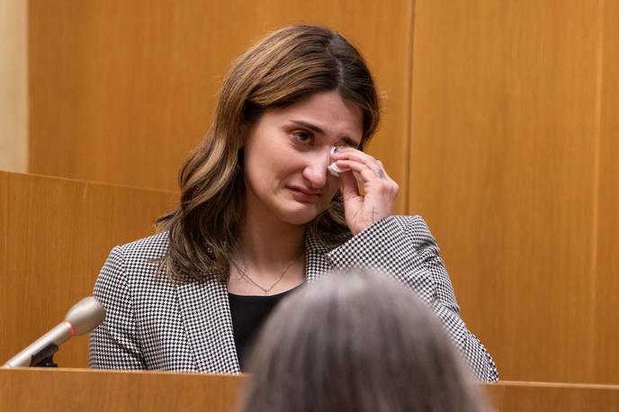 Breanna Micciolo | Coreyjeva mama Breanna Micciolo je med sojenjem velikokrat zajokala. | Foto Reuters