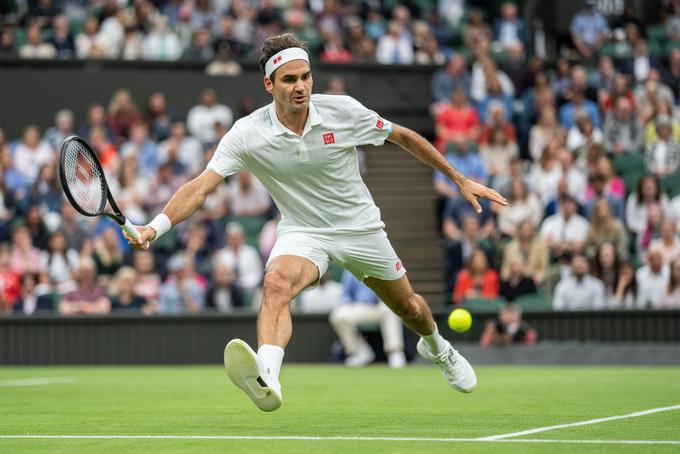 Roger Federer v Wimbledonu lovi že deveto lovoriko. | Foto: Guliverimage/Vladimir Fedorenko