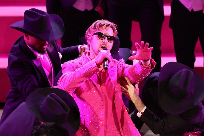 Ryan Gosling je navdušil s pesmijo I'm Just Ken. | Foto: Reuters