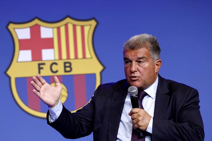 Joan Laporta | Predsednik Barcelone je na novinarski konferenci dejal, da "klub ni nikoli delal česa, da bi na nedovoljen način prišel do prednosti na tekmovanjih. | Foto Reuters
