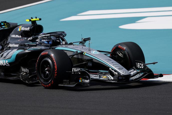 Suzuka George Russell Mercedes | George Russell je imel na kvalifikacijah nekaj težav z dirkalnikom in jih je končal na drugem mestu. | Foto Reuters
