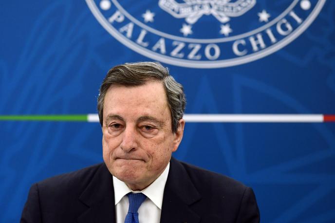 Mario Draghi | Draghi je ob napovedi odstopa dejal, da ni več pogojev za nadaljevanje dela koalicijske vlade, saj da ni več zaupanja. | Foto Guliverimage