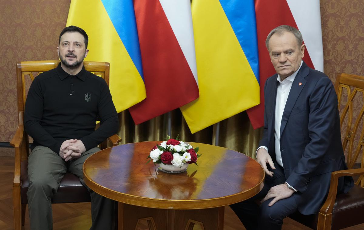 Donald Tusk | Ukrajinski predsednik Volodimir Zelenski se mudi pri poljskem premierju Donaldu Tusku.  | Foto Guliverimage