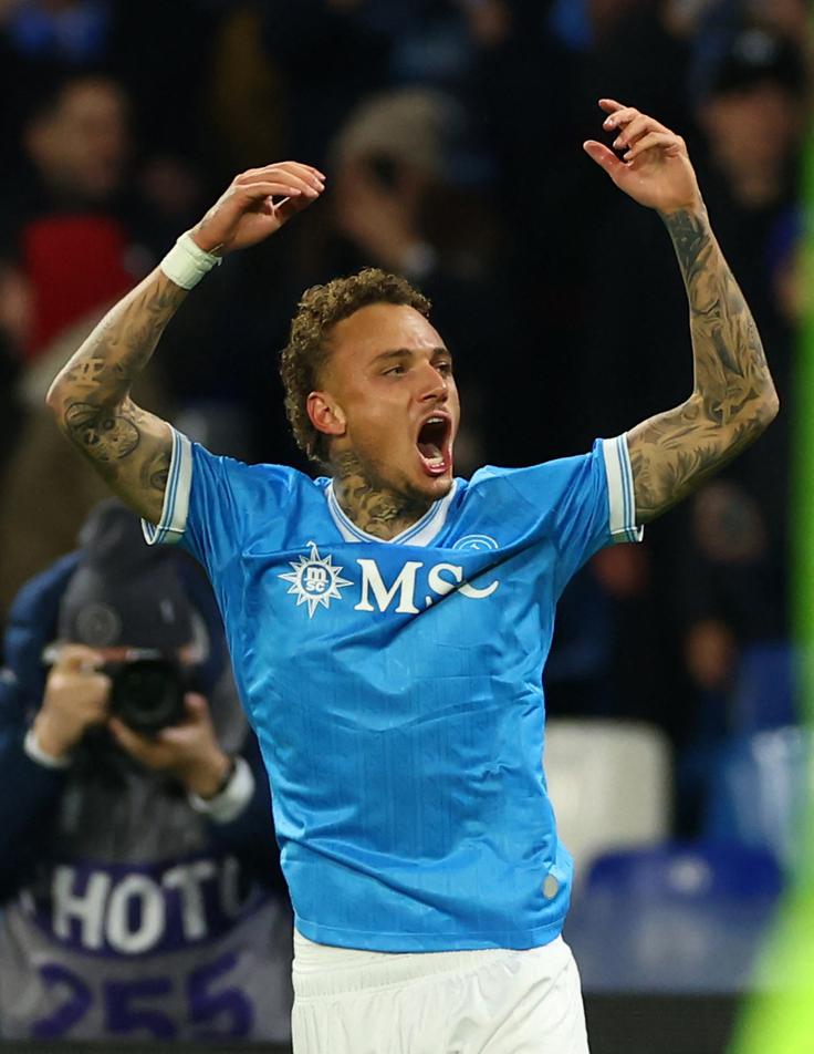 V Neaplju se je med strelce na tekmi proti Atalanti vpisal tudi Noa Lang. | Foto: Reuters