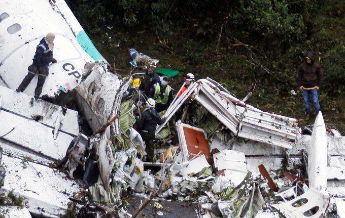 V letalski nesreči v Kolumbiji je pred natanko tremi leti umrlo 71 ljudi. | Foto: Reuters