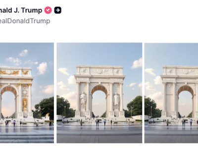 Trump si v Washingtonu želi največji slavolok na svetu