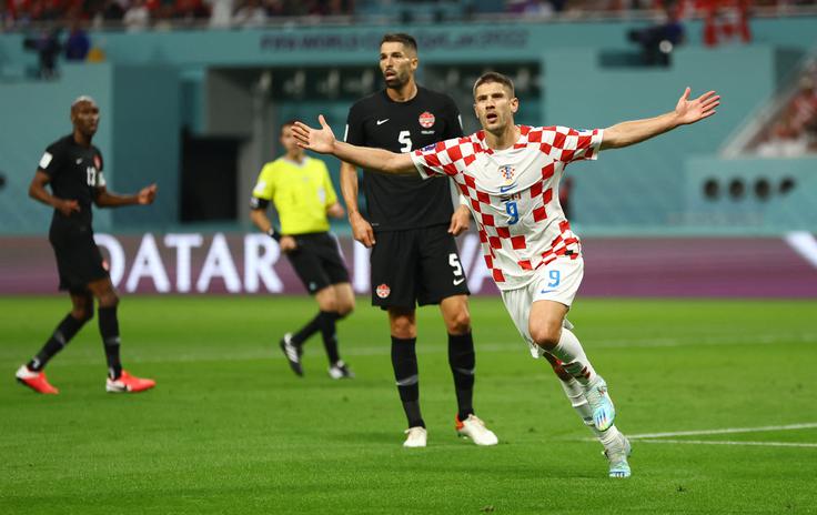 Hrvaška je na zadnjem SP 2022 v Katarju v drugem nastopu nadigrala Kanado s 4:1. | Foto: Reuters