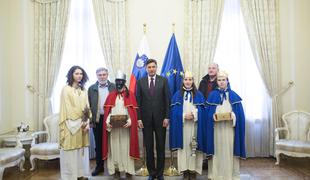 Koledniki na obisku pri predsedniku Borutu Pahorju