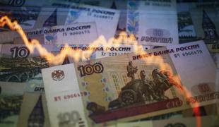 Rusija rešuje rubelj z dviganjem obrestne mere