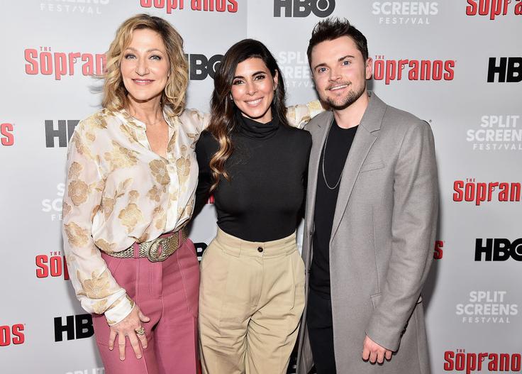 Ženo in otroka Tonyja Soprana so igrali Edie Falco (levo), Jamie-Lynn Sigler in Robert Iler. | Foto: Getty Images