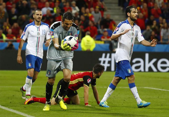 Italija je v prvem nastopu na letošnjem Euru premagala Belgijo. | Foto: Reuters