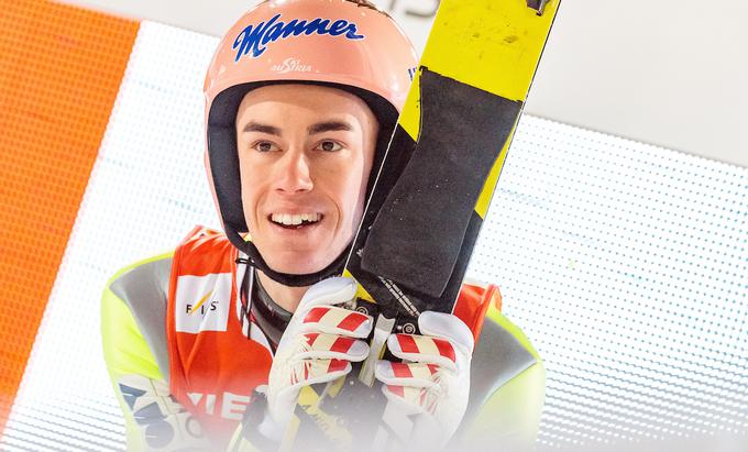 Avstrijec Stefan Kraft je lastnik najdaljše daljave. Leta 2017 je v Vikersundu na Norveškem poletel 253,5 metra. | Foto: Sportida