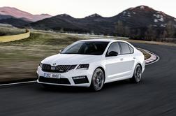 Prenovljena škoda octavia RS: Čehi po uradne fotografije na Grobnik