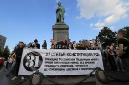 V Rusiji protestniki znova zahtevali svobodne volitve