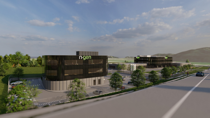 Družba Ngen načrtuje gradnjo svojega novega poslovnega in bivalnega kompleksa v Žirovnici, katerega gradnja bo predvidoma zaključena naslednje poletje. | Foto: Ngen