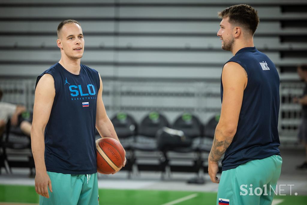 slovenska košarkarska reprezentanca trening