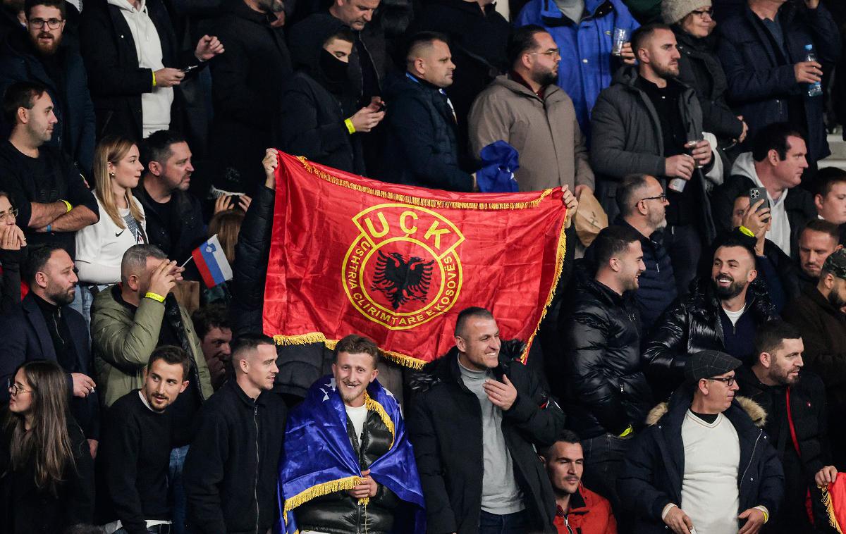 Slovenija Kosovo | Dvoboj med Slovenijo in Kosovom si je ogledalo v Stožicah v živo več kot 15 tisoč gledalcev, med katerimi je bilo ogromno število gostujočih privržencev. | Foto Aleš Fevžer