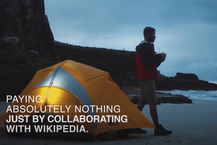 The North Face se je pohvalil, da za inovativno oglaševanje niso plačali čisto nič, temveč so zgolj sodelovali z Wikipedijo. Izkazalo se je, da je bil drugi del te trditve laž. | Foto: The North Face / Posnetek zaslona
