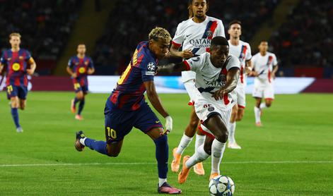 V živo: Barcelona povedla proti PSG, Monaco izenačil proti Cityju, slab začetek Juventusa