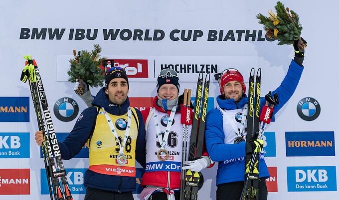 V družbi Johannesa Thingnesa Boeja in Jakova Faka po šrintu v Hochfilznu decembra 2017. | Foto: Sportida