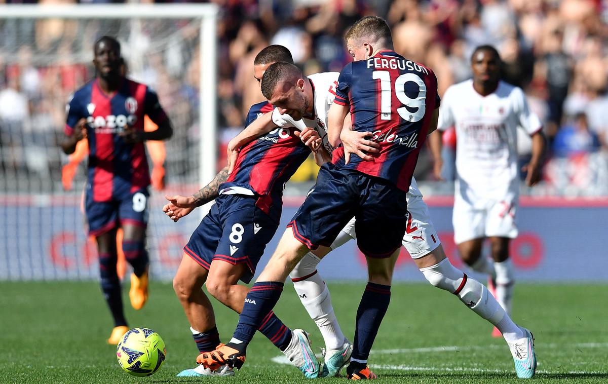 Bologna : AC Milan | Bologna in Milan sta se razšla z remijem. | Foto Reuters