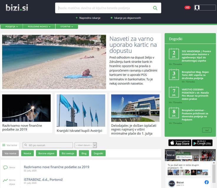 Na Biziju lahko najdete tudi zanimive podjetniške novice ter aktualne dogodke.  | Foto: 