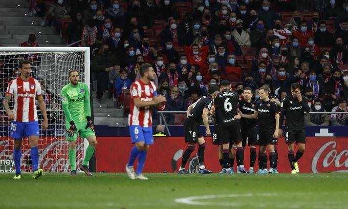 Veselje nogometašev Levanteja po zadetku Gonzala Melera | Foto: Reuters