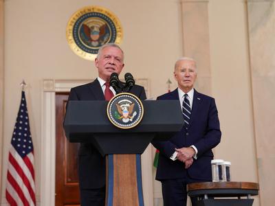 Biden jordanskemu kralju: ZDA si prizadevajo za premirje v Gazi #vŽivo