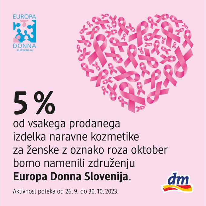 Roza oktober v dm Slovenija | Foto: DM DROGERIE MARKT D.O.O.