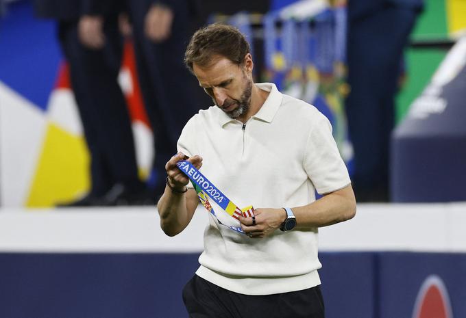 Gareth Southgate je še drugič zapored prejel "srebrno" medaljo na evropskem prvenstvu. | Foto: Reuters