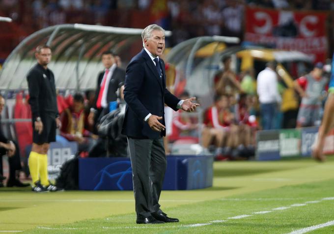 Ko je v Beogradu gostoval Ancelottijev Napoli, se je moral sloviti trener zadovoljiti le s točko. | Foto: Reuters