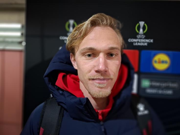 Slovenski zvezni igralec Borca Sandi Ogrinec je proti Santi Colomi odigral drugi polčas. Ko je vstopil v igro, je Borac zaostajal že z 0:3. | Foto: R. P.