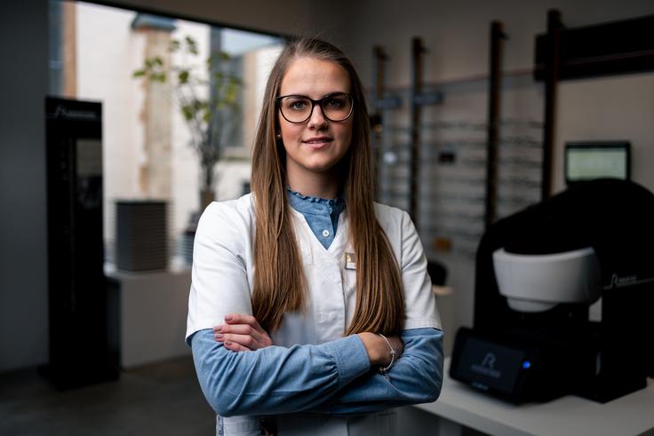 Sara Leben, bacc. ing. opt. iz Optike Kuhar na Ptuju | Foto: Jan Lukanović