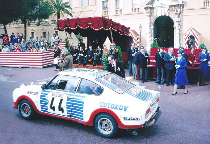 Uspešen nastop škode 130 RS leta 1977 na reliju Monte Carlo. | Foto: Škoda
