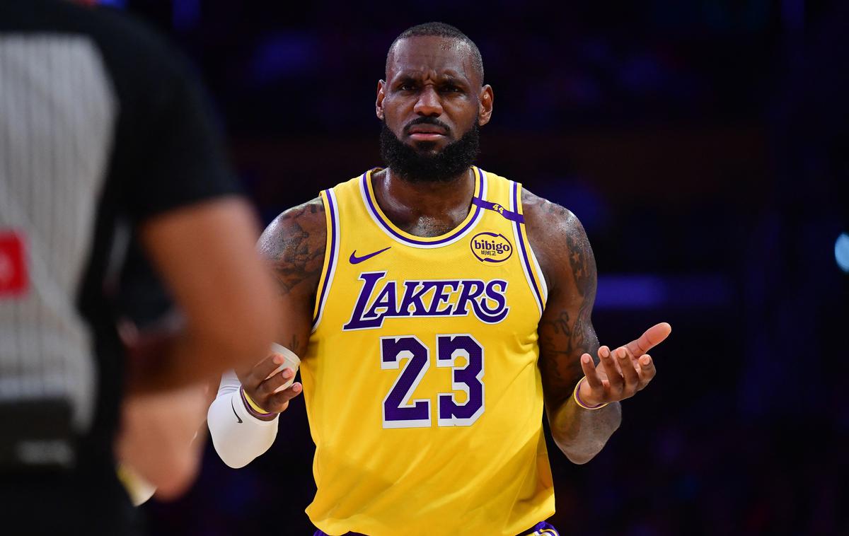LeBron James Los Angeles Lakers Cleveland Cavaliers | So osumljenci trgovali tudi z internimi informacijami o zvezdniku ekipe LA Lakers LeBronu Jamesu? | Foto Reuters