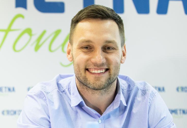 Prvi Slovenc, ki je zaigral v dresu Barcelone, je bil Luka Žvižej. | Foto: Vid Ponikvar/Sportida