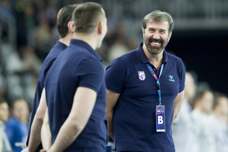 Selektor Veselin Vujović je v reprezentanci "nabral" tri igralce za svoj Zagreb, ki mu je dvakrat zapored uspel preboj v četrtfinale lige prvakov. | Foto: Sportida
