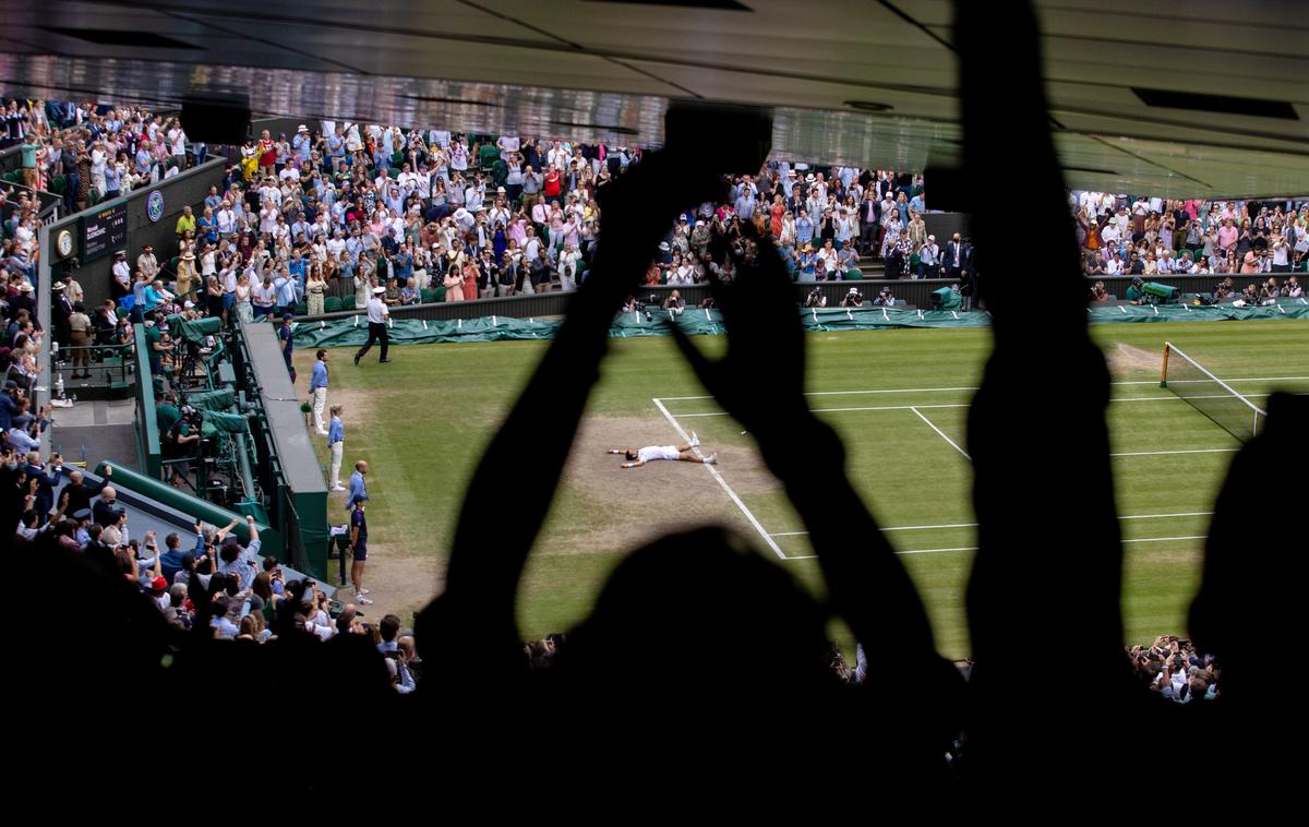 Wimbledon 2021 igrišče | Lani je moški del Wimbledona osvojila Novak Đoković. | Foto Reuters