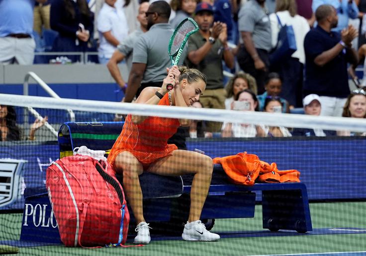 Sabalenka po porazu | Foto: Reuters