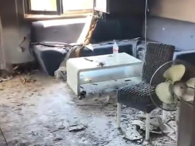 Nemci v okolici Poreča povzročili požar v apartmaju, ki je popolnoma uničen