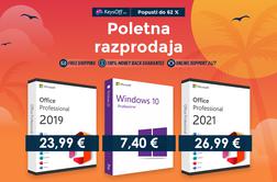 Kupite poceni originalni Windows 10 Pro že za 7 € v Keysoffovi poletni razprodaji s še več popusti do 62 %