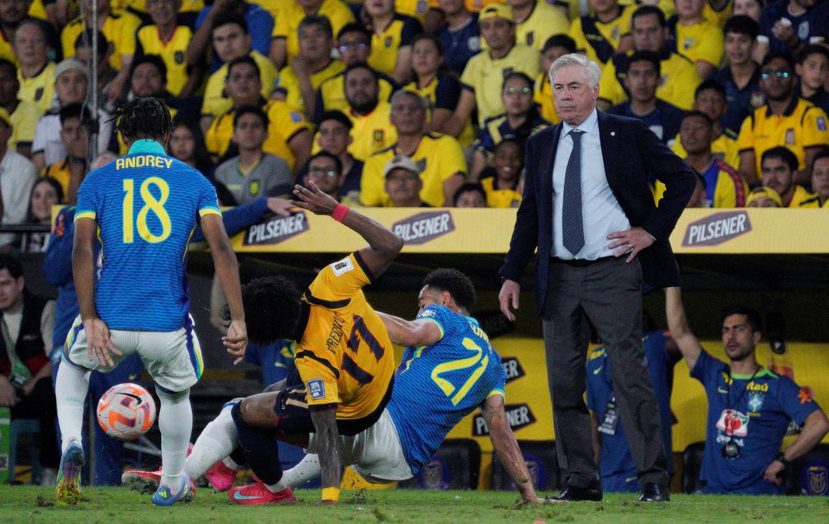 Carlo Ancelotti Brazilija | Carlo Ancelotti je debitiral na položaju brazilskega selektorja. | Foto Reuters