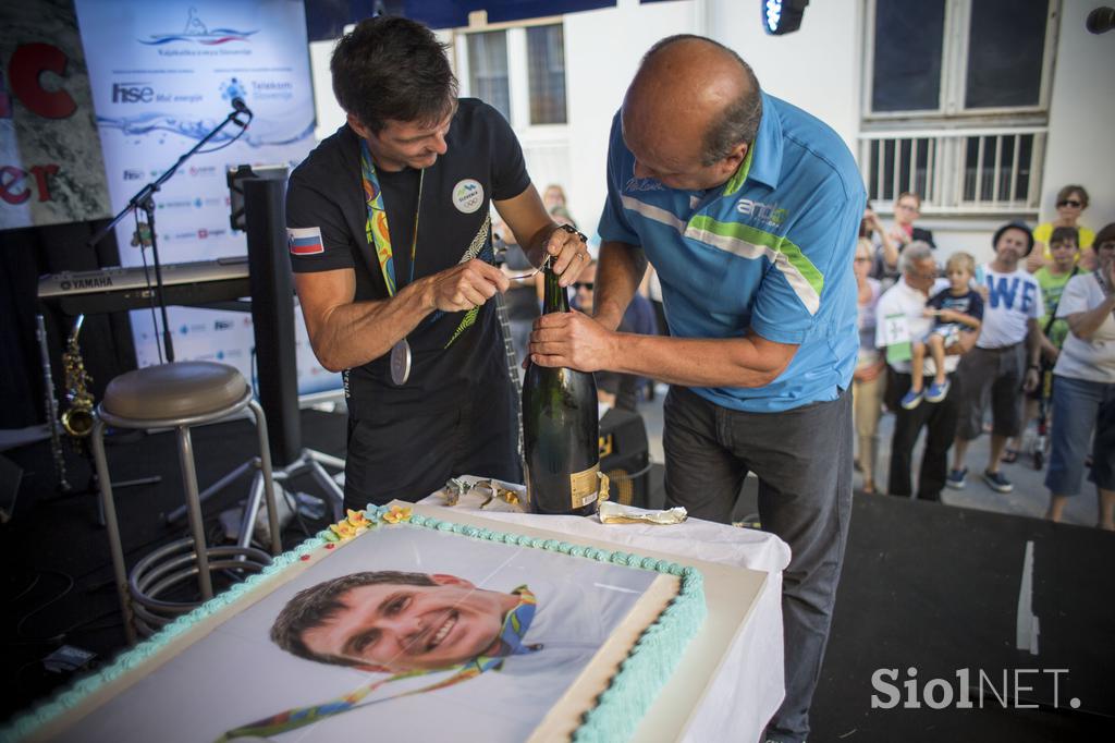 Peter Kauzer sprejem Hrastnik Rio 2016